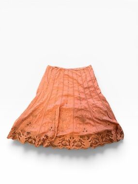 Elie Tahari Coral Eyelet A-Line Skirt